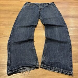 Cinch White Label Jeans 35x34 Relaxed Straight Clean Rinse Dark Wash MB92834-024